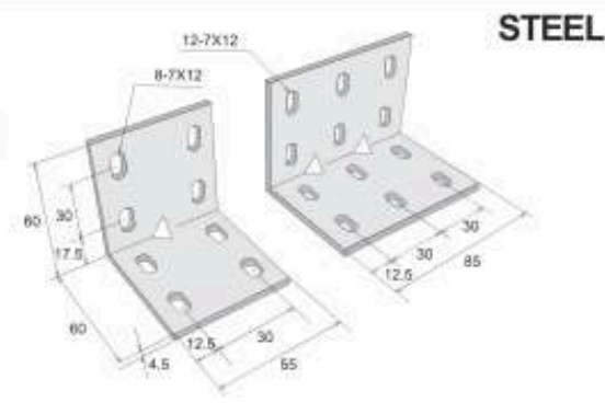 Right Angle Brackets Steel