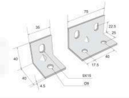 Right Angle Brackets Steel